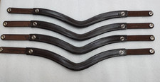 Set of 15 Leather Snap Browband  Empty Channel 6, 8  10 MM All Sizes, Shapes.