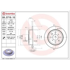 2x Bremsscheibe hinten für Honda Civic 5 EG 6 EJ CRX 3 EH Jazz 2 GD | 26210621