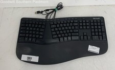 Microsoft 1878 Wired USB Ergonomic Keyboard - Tested  DWJ22E 