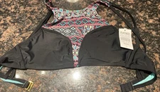 NWT Trillium Bikini Top Womens Medium Strappy Multi Color