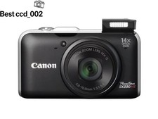 Good Condition Canon PowerShot SX230 HS Digital Camera Black Tested Charger SD