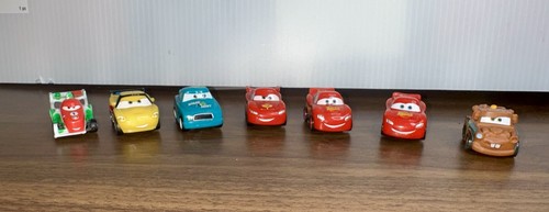 Pixar CARS Movie Micro Drifters Set Lot of 7.