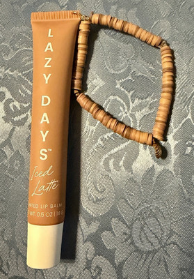 LAZY DAYS Tinted Lip Balm, Brown Iced Latte Scent Balm, 0.5 oz