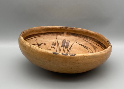 Antiguo tazón de comida piki de cerámica india Hopi Pueblo estilo Nampeyo de Hano - Imagen 4 de 12