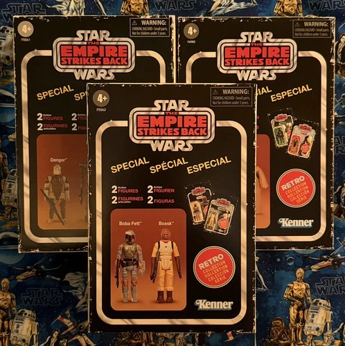 Star Wars Retro Collection Special Bounty Hunters 2-Pack Complete Set!