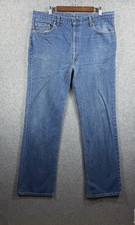 Vintage 80s Levi  s 517 Blue Bootcut Faded Western Denim Mens 39x33