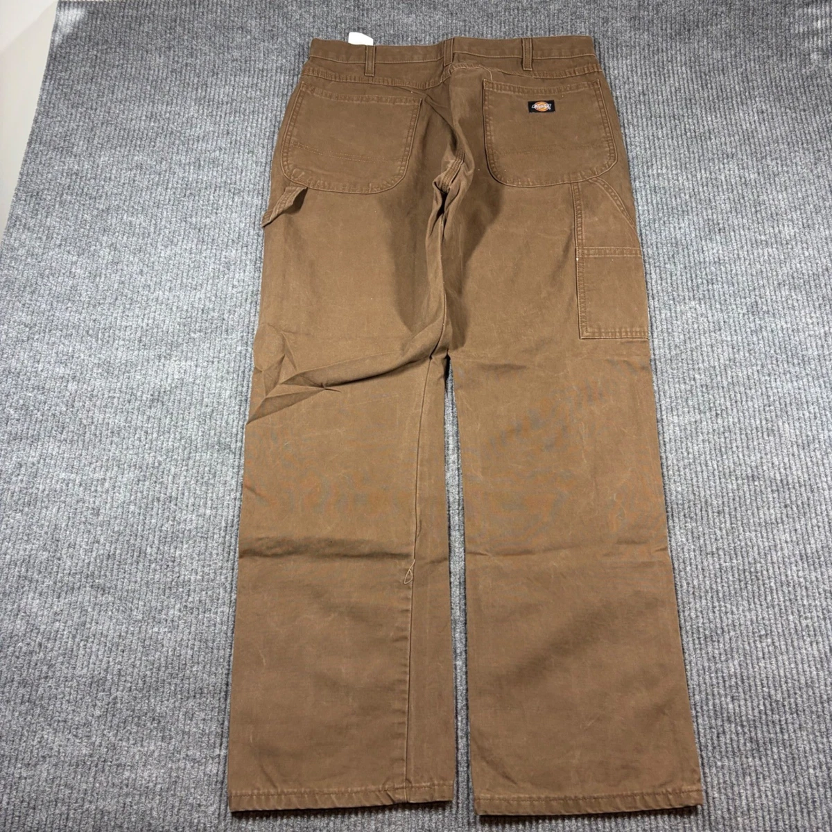 Pantalon Dickies Homme Coupe Régulière Jambes Droites Marron 44x30 - Neuf