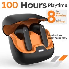 The Apex Earbuds: Blackout Orange True Wireless Earbuds  Gaming  Sport TWS