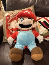 2025 Nintendo Super Mario Plush Backpack, Dual Plush And Bag, EUC