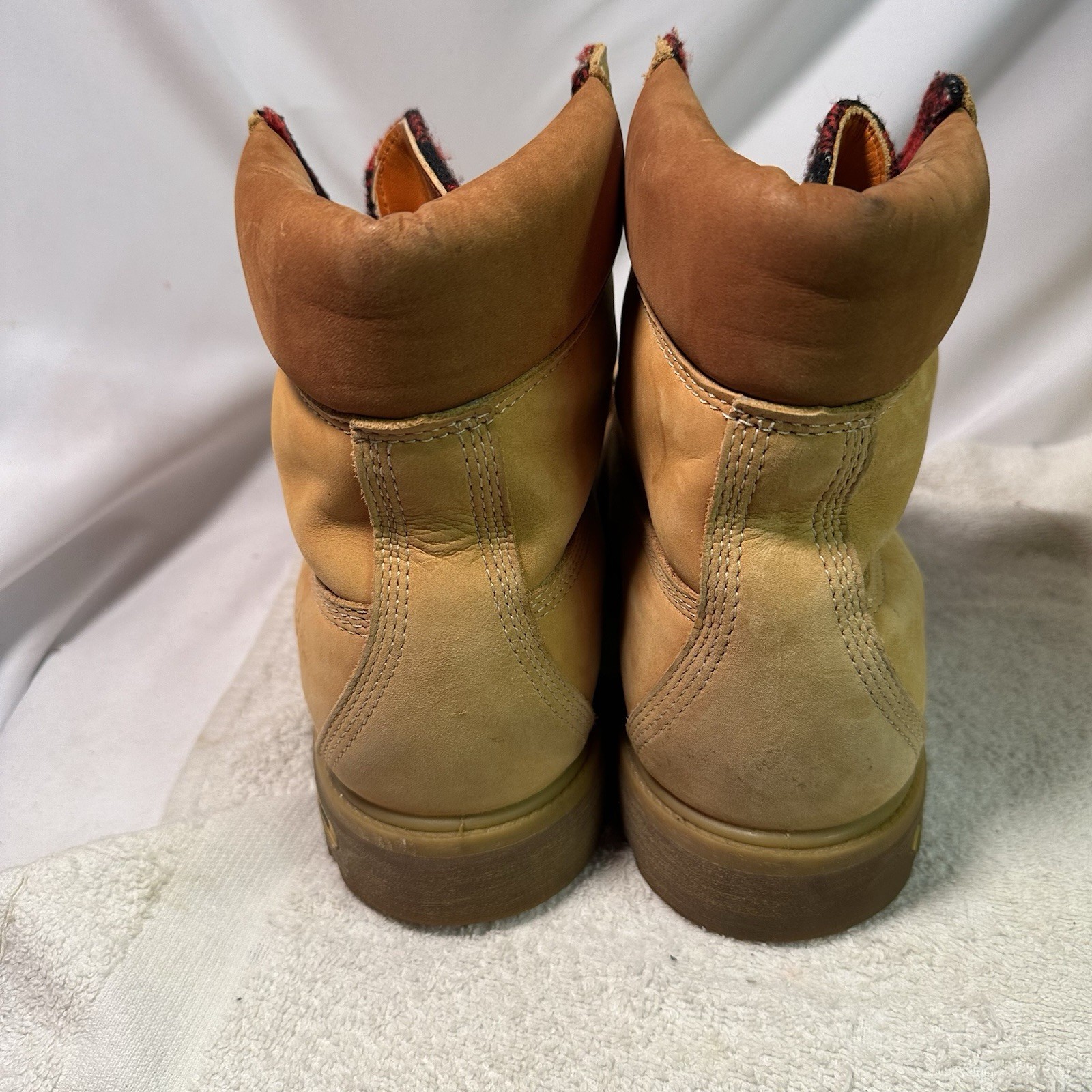 Timberland 6 In Premium Double Buck 45016 Boots Wheat Outdoors Men Size 11.5 image 3