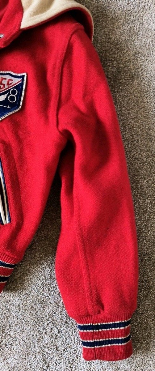 Vintage 1980-90's Wool TM Athletics Childs Jacket Seattle Skating Club View 6
