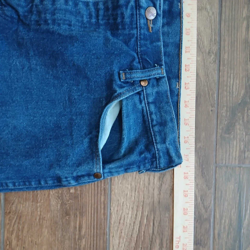 Jeans Wrangler Para Hombre De Colección 36x32 Azul Corte Vaquero Hecho en EE. UU. 936PWD Foto 3 de 4