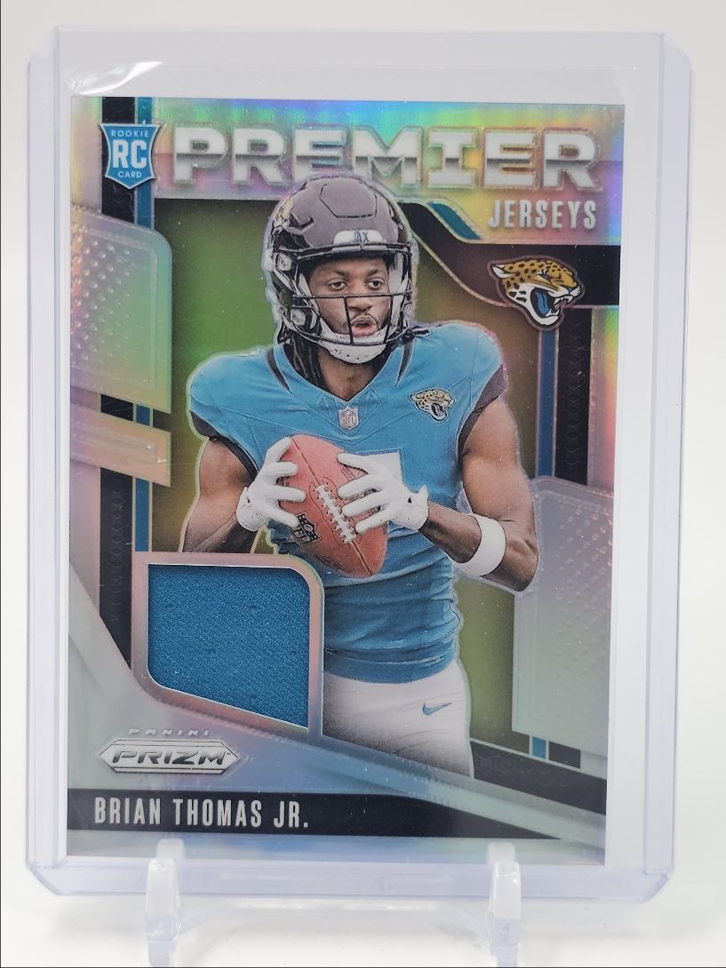 BRIAN THOMAS JR. 2024 PRIZM PREMIER JERSEY ROOKIE PATCH SILVER RC Q4846