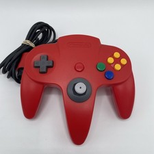 Official OEM Nintendo 64 N64 Red Controller W/ New Hall Effect Joystick
