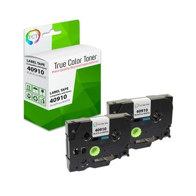 TCT Premium Compatible Label Tape Replacement for Dymo 40910 - 2 Pack