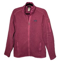 Patagonia Better Sweater Jacket Womens M Purple Fleece Full Zip Pockets Outdoor