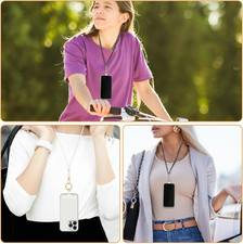 24 Pcs Phone Tether Tab Transparent Universal Phone Lanyard Patch Cellphone L...