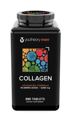 youtheory Mens Collagen Advanced Formula, 390 Tablets! Original- exp 02/2028 