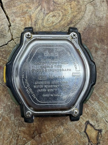 Vintage Casio 4348 AQF 101 Thermometer Tide Moon Chronograph  Illuminator A1 - Picture 10 of 16