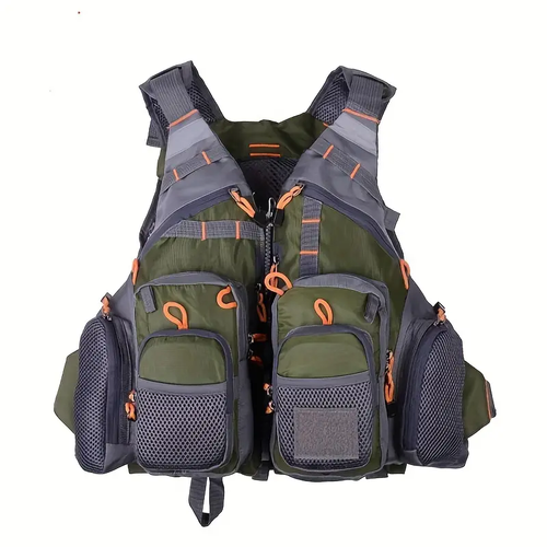 Adjustable Multi-Pocket Fishing Buoyancy Vest - Picture 16 of 17
