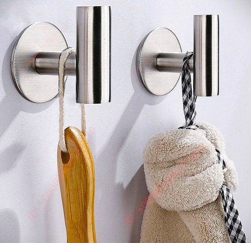 3 PCS Strong Self Adhesive Hooks Stick on Wall Door Kitchen/Bathroom - Picture 9 of 10