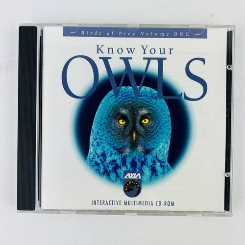 Know Your Owls Birds Of Prey Vol 1 Multimedia PC CD ROM 1995 Axia International - 第 1/3 張圖片