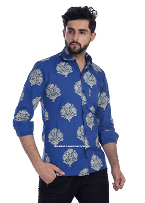 mens boho dress shirt Floral Button Down Long Sleeve Top Loose Summer Holiday brewery patio NYE23 Pink AX Paris Halter Color:Clover