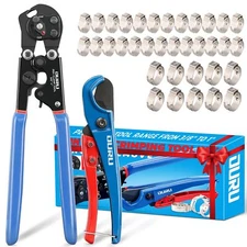 OURU 2 IN 1 Pex Crimping Tool Cinch and Remove Combo Function Pex Pipe Crimp ...