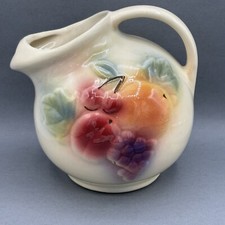 VTG Shawnee USA Tilt Ball Pitcher With Ice Lip, Fruit Pattern # 80 Made In USA
