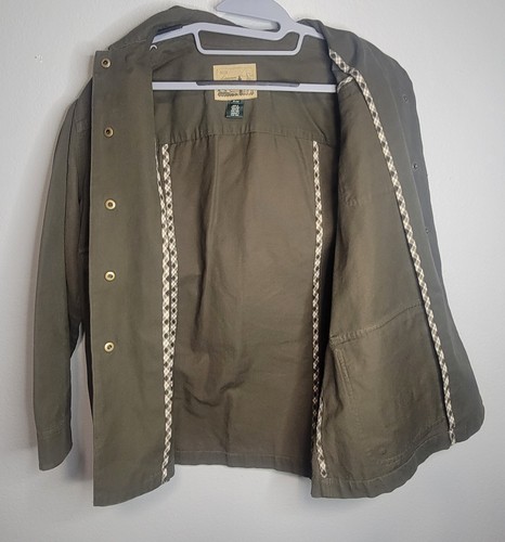Ralph Lauren P/M Maine Armee grün Fliege Angeln Druckknopf Jacke Landsport - Bild 4 von 7