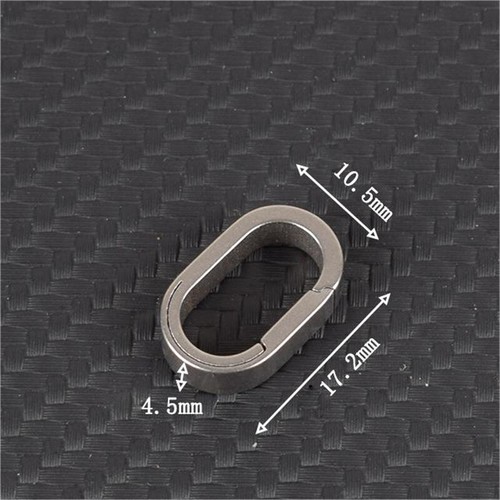 Titanium MINI Keychain Belt Buckle Multifunctional Outdoor EDC Snap Ring Loop - Picture 5 of 8