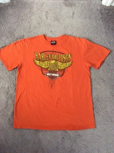Harley Davidson Men S Pre Owned Xl Orange T Shirt Daytona Beach Fl Image Is Loading Harley Davidson Men 039 S Pre Owned Xl