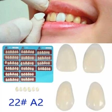 96pcs Dental Tooth Veneer Anterior Resin Thin Teeth Veneers Porcelain 22# A2 USA