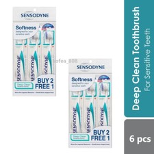 6s Sensodyne Deep Clean Precision Gentle Toothbrush SOFT For Sensitive Teeth