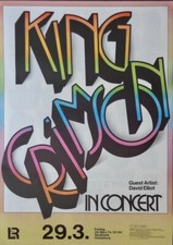 KING CIMSON 1974 German A1 concert poster GUNTHER KIESER VERY RARE NM