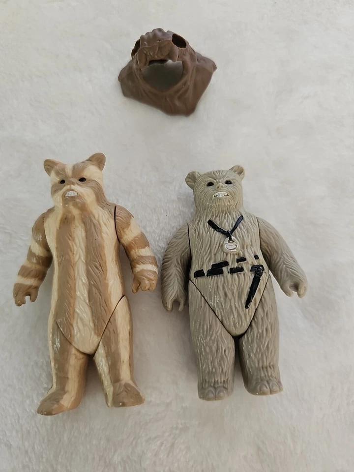 Figuras Ewok Originales Kenner Taiwan Star Wars Años 80 en Excelente Estado H.K. Foto 2 de 4