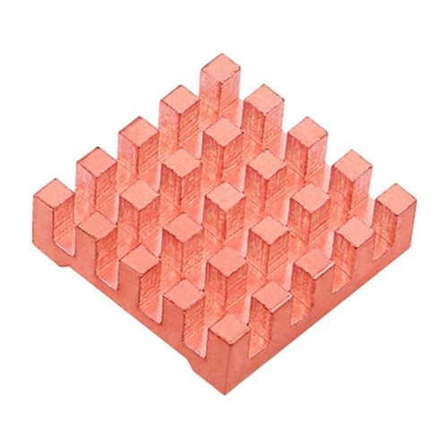 Copper Heat Sink Aluminum Heatsinks Passives Cooling Pad for RPI 5 - Afbeelding 3 van 8