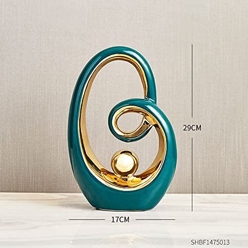 Luxury Ceramic Decoration Modern European Abstract Christmas Sculpture Other Hom - Picture 2 of 5