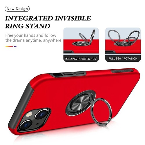 Hülle für iPhone 11 12 13 14 15 Plus Pro Max X XR 8 7 stoßfest Panzerungsring Ständer - Bild 21 von 42