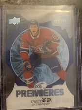 Owen Beck   2023-24 Ice Hockey Premiers  753/799 Blue