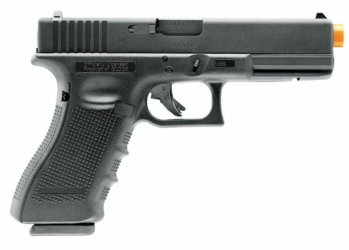 UX-2276300 GLOCK Gen 4 G17 Gas Blowback Airsoft Pistol Black