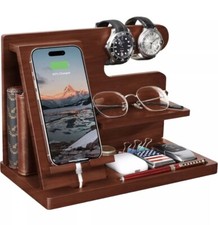 Phone Docking Station Ash Key Holder Stand Watch Organizer Men Gift