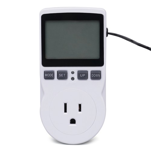 ABS Digital Thermostat Plug Outlet Temperature Controller Heater Cooler Switch - Picture 2 of 12
