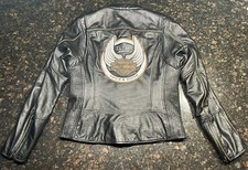 Vintage Harley Davidson Women&rsquo;s Leather 105th Anniversary Leather Jacket (M)