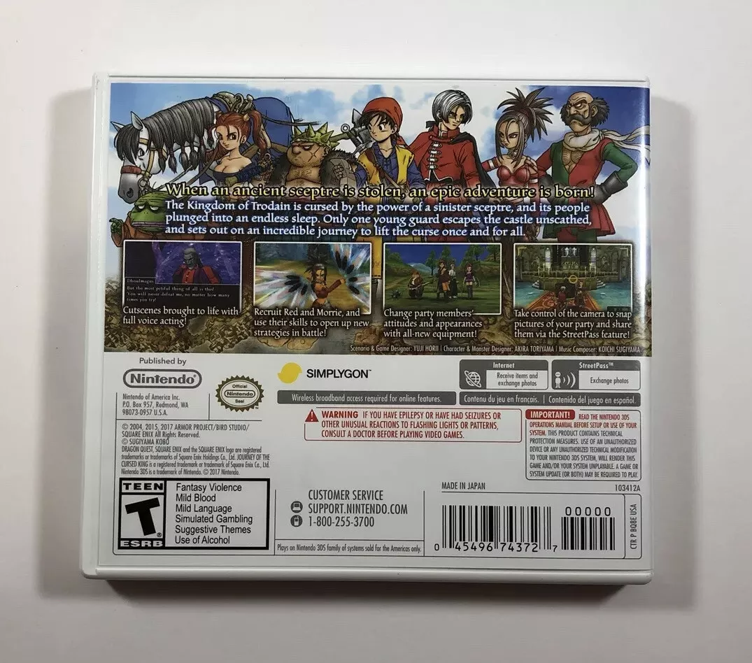 Dragon Quest VIII: Journey of the Cursed King - Nintendo 3DS