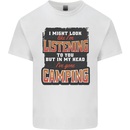 My Head I've Gone Camping Funny Kids T-Shirt Childrens - Picture 6 of 15