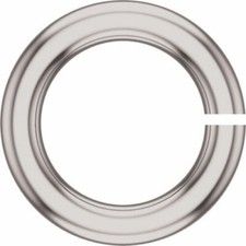 8mm OD 5.25mm ID SOLID 10k White Gold 16ga gauge OPEN Thick Heavy Jump Ring USA