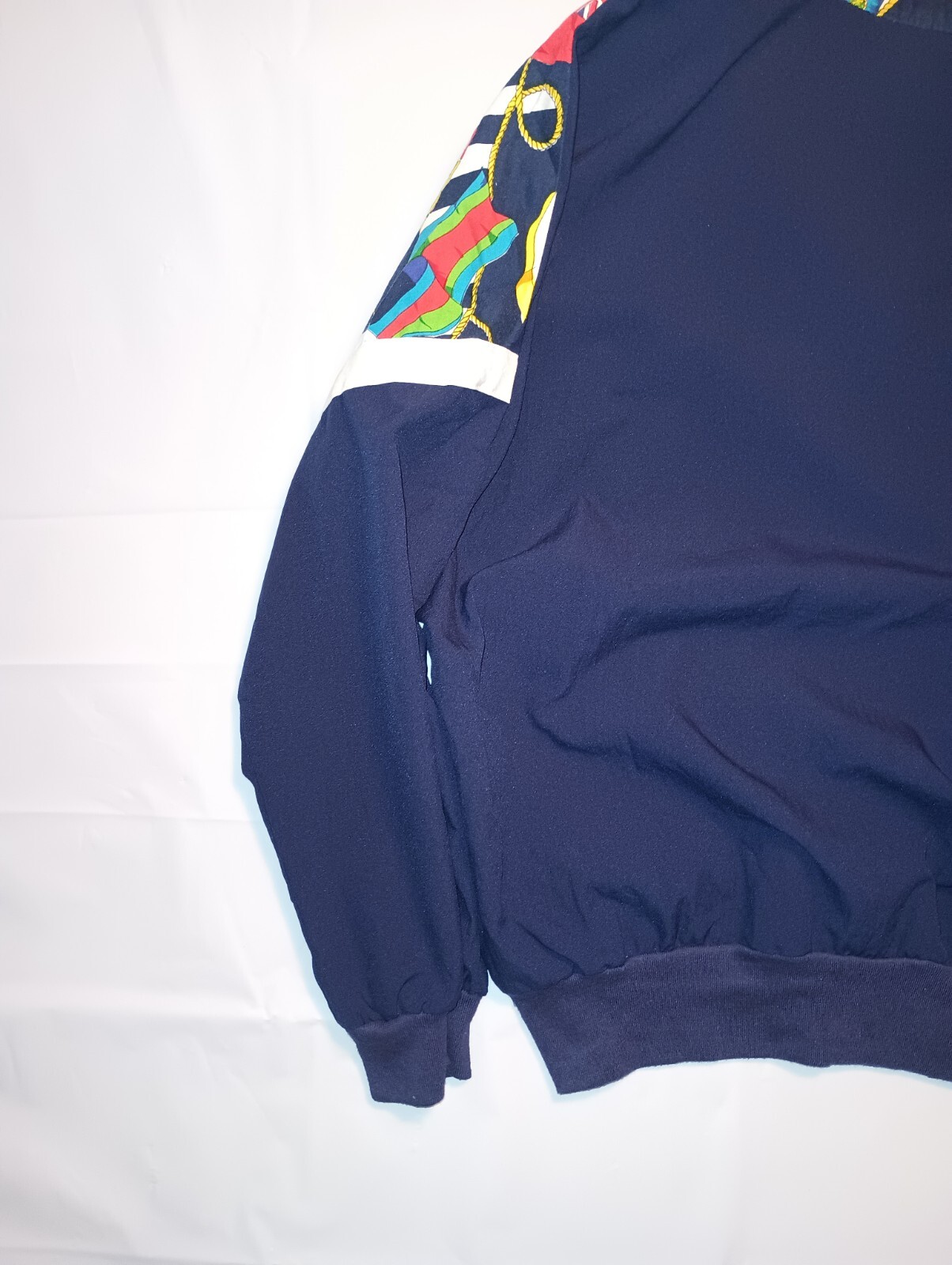 Vintage Silver Threads Multi Flags lightweight Ja… - image 7