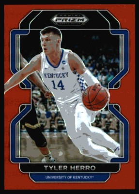 2022-23 Panini Prizm Draft Picks Prizms Red /299 #47 Tyler Herro