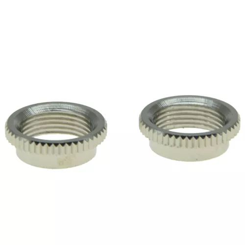 KAISH 2pcs Deep Round Nut Fine Knurl Fits Gibson/Switchcraft Toggle Switches
